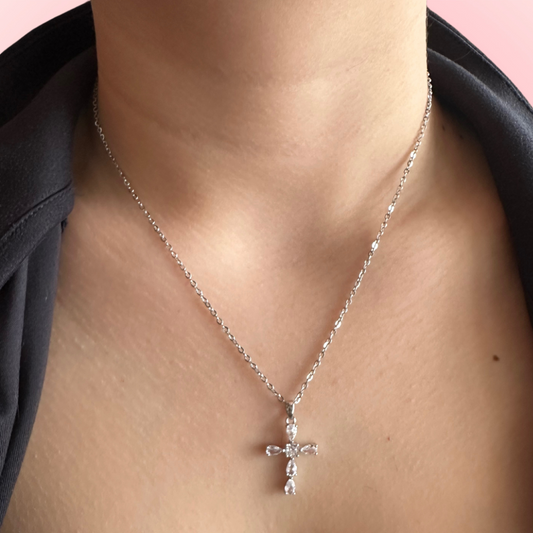 “Blessed” Cross Necklace